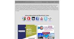 Desktop Screenshot of helpmehide.net